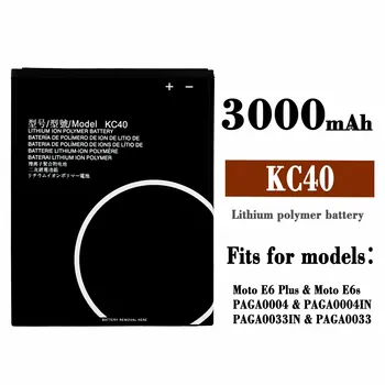 100% Истински Нов 3000 mah KC40 за Motorola Moto E6 plus XT2025-1 XT2025-2 Оригинална Батерия за Мобилен телефон Batteria