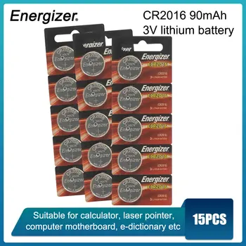 15 бр. Оригинални за Energizer CR2016 Бутон на Батерията 3 Литиеви Батерии за Часа Компютърен Калкулатор за Управление на DL/CR 2016