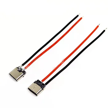 1БР USB Type-c Водоустойчив Конектор Заваръчна Тел Изход Бързо Зареждане на Порт
