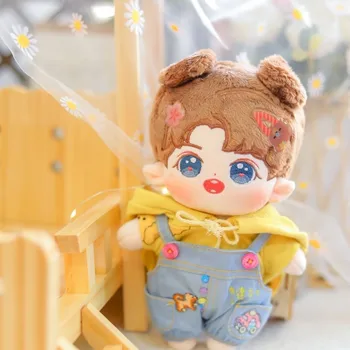 20 см Кукла Star Idol GongJun Simon Кукла ЧЕСТНА ДУМА Памучен кукла Само Кукла с дрехи за преобличане на Куклата (Без дрехи)