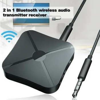 33 фута 2 В 1 Безжична Bluetooth 4,2 Аудио Предавател/приемник Адаптер За лаптоп Hi-FI Музика/Адаптер AUX Mp3 плейър, Смартфон