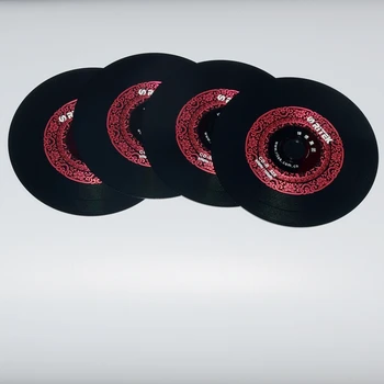 4 бр./ЛОТ Ritek Винил Черен диск CD-R Празен диск за запис на компакт диск от 700 MB/80 мин./52x Авто Музикален CD-R ПРАЗЕН диск