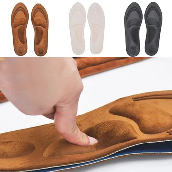 4Д велур пяна с памет стелка супинатор ортопедичен стелки за обувки на плоска лапа за грижа за краката подметка на обувките мат зимата на топло подложка за петата 
