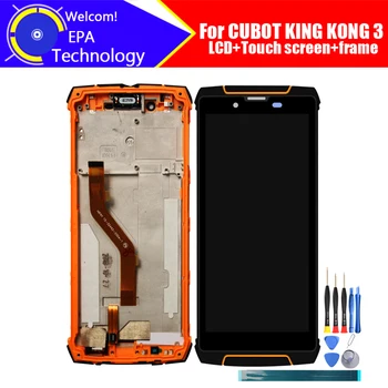 5,5 инча CUBOT KING KONG 3 LCD Дисплей + тъч екран Дигитайзер + Рамка при Събирането На 100% Оригинален LCD дисплей + Тъч Дигитайзер за KING KONG 3