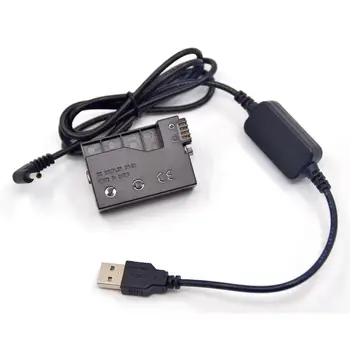 5-USB Power Bank Кабел-Адаптер + DR-E8 LP-E8 Манекен Батерия за Canon EOS Rebel T2i T3i T4i T5i 550D 600D 650D 700D Kiss X4 X5 X