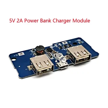 5V 2A Захранване на Зарядното Устройство Модул за Зареждане на Печатната платка Нагоре Модул захранване 2A Двойно USB Изход Вход 1A