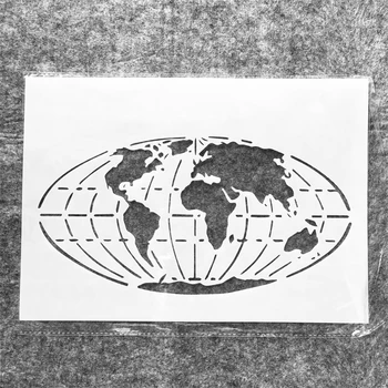 A4 29 см Глобус Земя Карта на Света САМ Многостенни Листове Стенни Живопис Албум За Албуми за Оцветяване Релеф Албум Декоративен Модел
