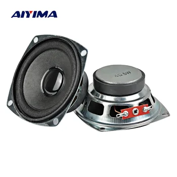 AIYIMA 4 Ω 5 W Аудио Преносим Високоговорител 3 Инча 77 мм Пълен Обхват на Altavoz Bluetoth Квадратен Високоговорител за Домашно Кино Звукова Система 2 бр