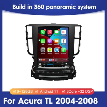 Android 11 автомобилен мултимедиен плеър за Acura TL type S 2004 2005 2006 2007 2008 adio GPS Навигация интелигентна система за carplay