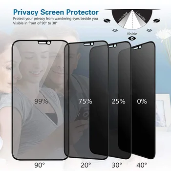 Anti-spyware Закалено Стъкло За Huawei P30 Lite Защитно фолио за екрана Honor 50 8X10 Lite 10i P20 P40 P Smart 2019 Z Mate 10 20 Y9 Prime