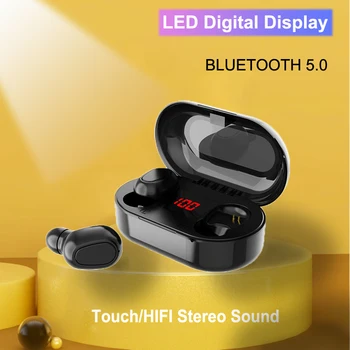 Bluetooth 5,0 Безжични Слушалки Hi-Fi Стерео Бас Слушалки Слушалки за слушалки с Водоустойчива Led Дисплей Слушалки за Samsung Xiaomi Note 10