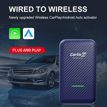 Carlinkit 4.0 Кабелен и безжичен адаптер CarPlay Автомобилен мултимедиен плеър Щепсела и да играе Автоматично свързване CarPlay AI Box IOS 15