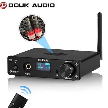 Douk Аудио HiFi Вакуум Клиенти Предусилвател Стерео Bluetooth Приемник за Домашно Тенис на Усилвател За Слушалки, Mini USB КПР