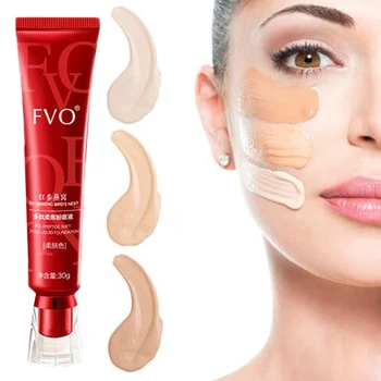 FVO Cosmetic CC Полипептидная Течна Основа Коректор Крем За Лице Грим За Подхранване на Кожата, Водоустойчива Контрол Масло Устойчиви