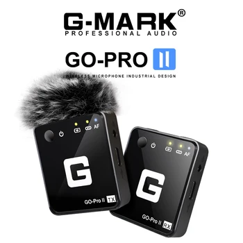 G-MARK GO PRO II Безжичен Микрофон Професионални Интервю За ASMR Телефон Фотоапарат DSLR Videoblog Видео на YouTube