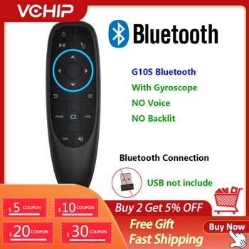 G10S Pro Гласова Дистанционно Управление G10 Air Mouse Безжична Въздушна Мишка Жироскоп, Bluetooth IR Обучение за Android tv box X96 H96