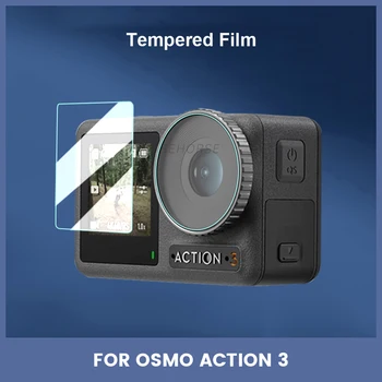 HD Закалена Фолио За Екрана на Камерата Osmo Action 3 Прахоустойчив Протектор Защитно Фолио за DJI Action 3 Аксесоари