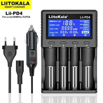 LiitoKala Lii-PD4 Lii-PD2 Lii-402 Lii202 Lii100 18650 и Зарядно Устройство Универсално Интелигентно Зарядно Устройство за 26650 18650 21700 18500 AA AAA батерии