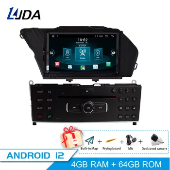 LJDA Android 12 DVD Player за MERCEDES BENZ GLK 2008 2009 2010 GPS Навигация 1 Din Радио Мултимедия Wi Fi Стерео DSP