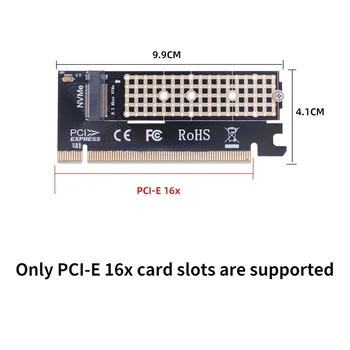 M. 2 NVMe SSD за PCIe Адаптер за карта PCI Express 3,0x4 2230 2242 2260 2280 Размер M ключ M. 2 SSD Странично Card поддръжка на PCI-E X4, X8, X16