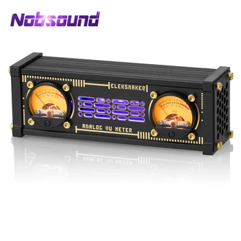 Nobsound Ретро Elekstube Двоен Аналогов VU Метър Визуализатор на Музикалния Спектър RGB Индикатор за Ниво на Звука DB Панел Дисплей