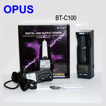 OPUS Нов Оригинален BT-C100 ЛИТИЕВО-йонна батерия NiMH Интелигентно Зарядно Устройство с LCD дисплей AA AAA C D 26650 18650 14500 10440