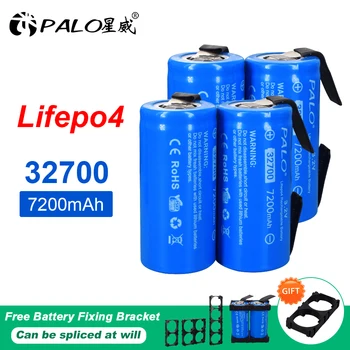 PALO 3.2 В 7200 mah 32700 LiFePO4 Акумулаторна батерия 35A Продължителен Разряд Максимална 55A Батерия с висока мощност + Никел листове направи си САМ