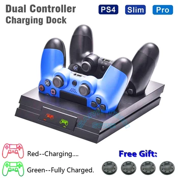 PS4/Pro/Тънък Безжичен Контролер Зарядно Устройство, Поставка Геймпад Джойстик Бързо Зареждане Зарядно устройство за Sony PlayStation4 Аксесоари
