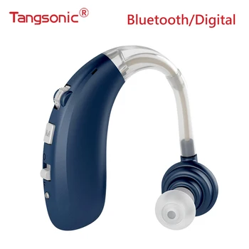 Tangsonic Bluetooth BTE Слухов Апарат Акумулаторна батерия За Мъже Глухота Жени Глухи възрастните Възрастните Хора Шумоподавляющий Усилвател на Звука