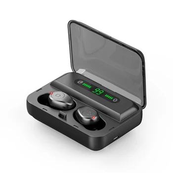 TWS 5.1 Fone Bluetooth Слушалки Безжични Слушалки 8D Бас Стерео Водоустойчиви Спортни Слушалки Слот Слушалки зарядно устройство ще захранване на Скоростната