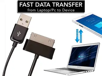 USB Кабел за данни, Зарядно Устройство, Кабел за samsung galaxy tab 2 3 Таблет С 10,1-P3100/P3110/P5100/P5110/N8000/P1000