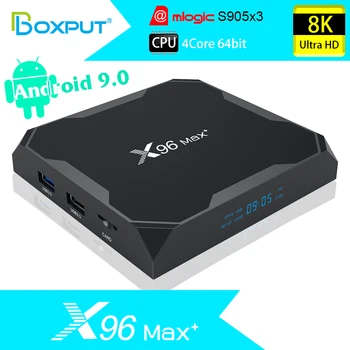 X96 Max Plus S905X3 Smart TV BOX Android 9,0 TV box 4 GB 64 GB 4K мултимедиен плейър Двойна WiFi 4 GB 32 GB Телеприставка 2 GB 16 GB ТЕЛЕВИЗИЯ Кутия