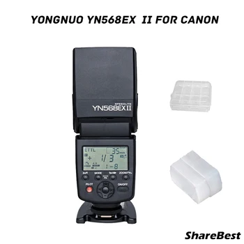 Yongnuo YN-568EX II Canon, YN 568Ex HSS светкавица Speedlite YN 568 5Dmarek III 5DMarkII 5D 7D, 60D 50Г 600D 500D, 550D 400D, 450D