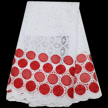африканска лейси плат с висококачествена мека конфедерация вуалевая лейси памучен плат за женски рокли 5 ярда