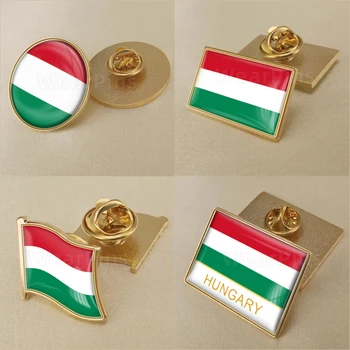 Гербът на Унгария Карта на Унгария Флаг Национална емблема на Националното цвете Брошка Икони Игла на ревера