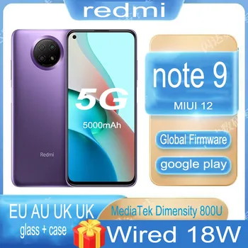 Глобалната версия на Xiaomi redmi note 9 5G смартфон 6G 128G 5000 ма голяма батерия 6,53 инча 48 милиона пиксела