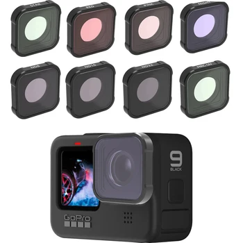 За GoPro Hero 10 CPL Филтър UV ND 8 16 32 Червена Леща Филтри за GoPro Hero 9 Черен За Hero9 Gopro9 Go Pro Аксесоари за Фотоапарати
