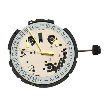 За ЕТА G10.212 Кварцов часовников Механизъм С пръчка и батерия 6 Pin Дата На резервни Части за Ремонт Часа