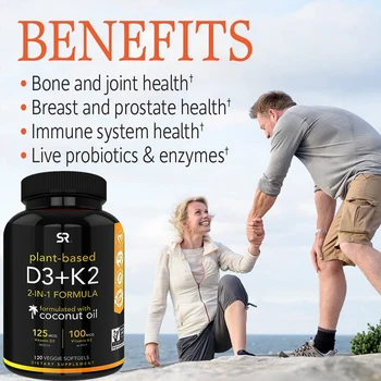 За здравето на костите и подкрепа на имунитета-Витамин D3, K2 с органично кокосово масло