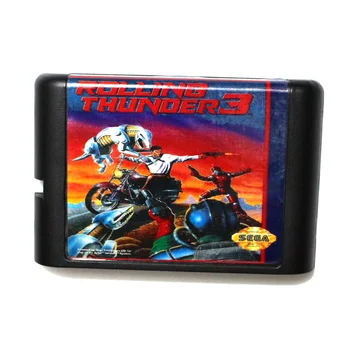 Игри касета Rolling Thunder 3 III е най-Новата 16-битова Игрална карта За Sega Mega Drive / Genesis System