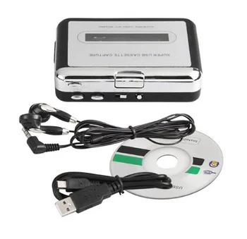 Касетофон REDAMIGO Конвертор Walkman Cassette в MP3 Заснемане на Аудио Музикален плеър Конвертиране на музика в лентата, в КОМПЮТЪР, Лаптоп Mac OS