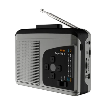 Касетофон с конвертером с AM / FM микрофон за запис на TF картата