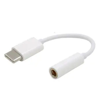 Конектор USB Type-c от щепсела до 3,5 мм Жак USBC Type C до 3,5 за слушалки Аудио Aux Кабел Адаптер Конвертор Комплект 1 Найлонова торбичка ONLENY