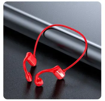 Костната проводимост Bluetooth-Съвместими 5.0 Безжични слушалки Стерео Спортни слушалки Устойчив на пот Bluetooth-съвместими слушалки