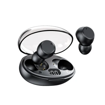 Малки Bluetooth-слушалки с малък със Зарядно, калъф, Безжични слушалки свободни ръце, Невидими в ушни вкладышах за тренировки, сън в офиса