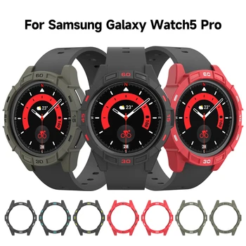 Мек Защитен Калъф За Samsung Galaxy Watch 5 Pro 45 мм Калъф TPU Обвивка Протектор на Екрана Броня за Носене Каишка За Watch5 Pro