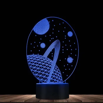 Модерен Дизайн Galaxy 3D Лампа Светещ Led Лампа Небесна Звезда 3D Холограма на Галактиката лека нощ За Детски Стаи USB Лампа за Декор За Спалня Светлина