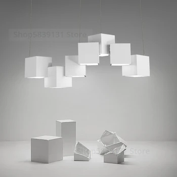 Модерни Led Творчески Висящи Лампи Magic Cube Ceilng Лампи 7/8 Главоболие, Окачена Лампа 35/40 W Трапезария И Хол Осветителни Тела