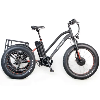 мотор 1000w/3 колела мазна гуми електрическа триколка/e bike 3 wheel електрически велосипед за продажба