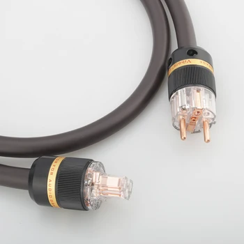 Нов Виборг ЕС Schuko захранващ кабел VP1606 OFC RISR 6 мм квадратни захранващите кабели захранващ Кабел Аудио Клас 16 мм с Щепсел Schuko от Чиста Мед
